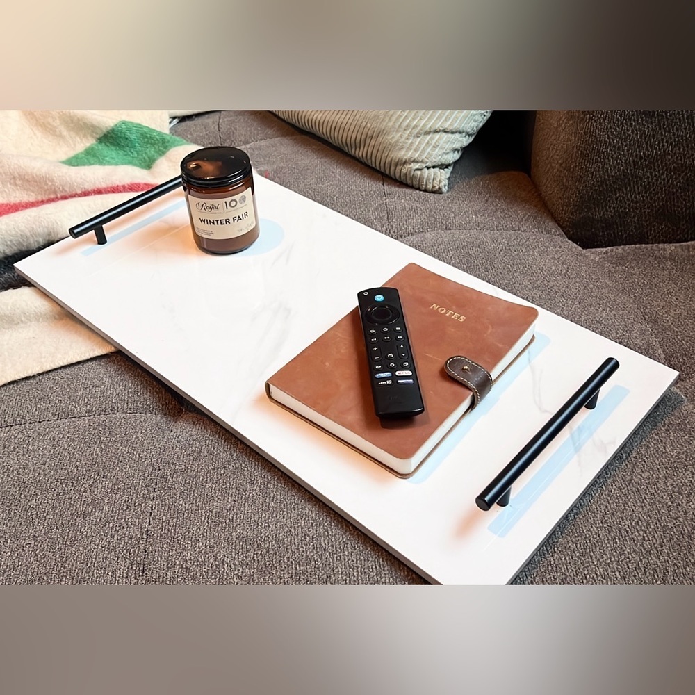Handmade Large Porcelain Marble Tray